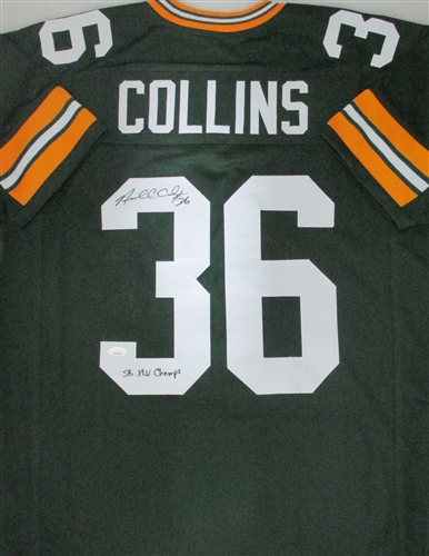 NICK COLLINS SIGNED CUSTOM REPLICA PACKERS GREEN JERSEY W/ SB XLV - JSA