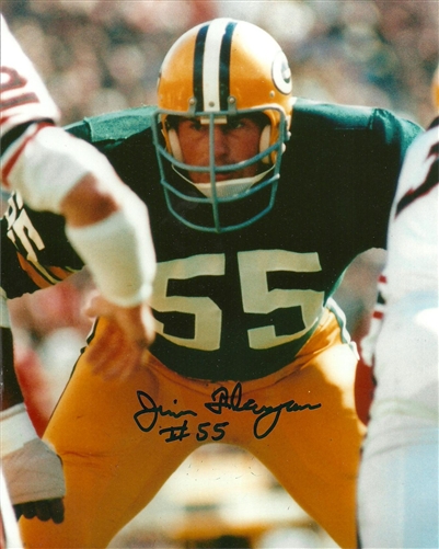 JIM FLANIGAN SIGNED 8X10 PACKERS PHOTO #2