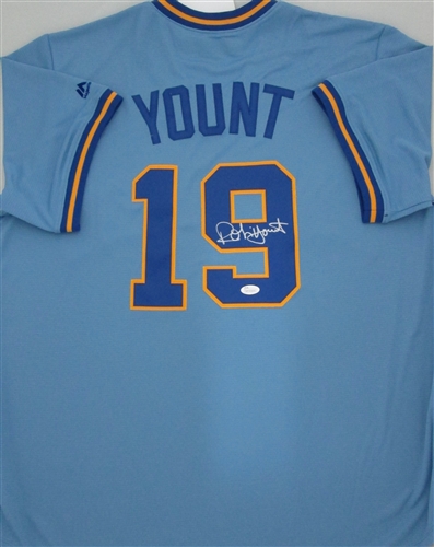 ROBIN YOUNT SIGNED OFFICIAL MAJESTIC JERSEY - JSA