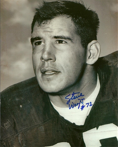 STEVE WRIGHT SIGNED 8X10 PACKERS PHOTO #1