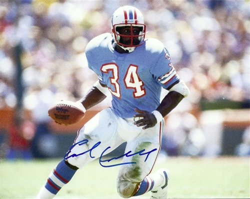 EARL CAMPBELL SIGNED 8X10 OILERS PHOTO #1