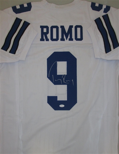 TONY ROMO SIGNED CUSTOM COWBOYS JERSEY - JSA