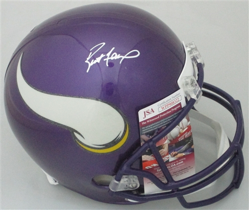 BRETT FAVRE SIGNED FULL SIZE REPLICA VIKINGS HELMET - JSA