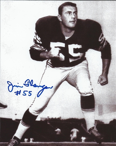 JIM FLANIGAN SIGNED 8X10 PACKERS PHOTO #1