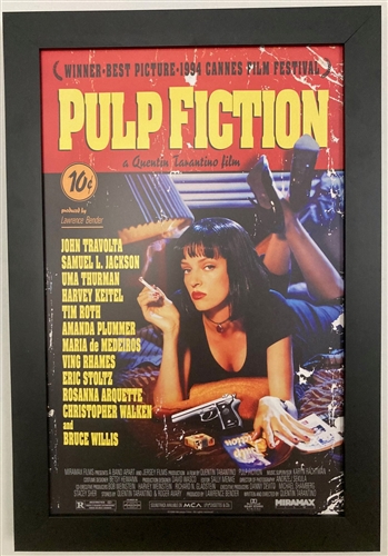 PULP FICTION FRAMED 11X17 MOVIE POSTER