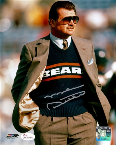 MIKE DITKA SIGNED 8X10 BEARS PHOTO #1 - JSA