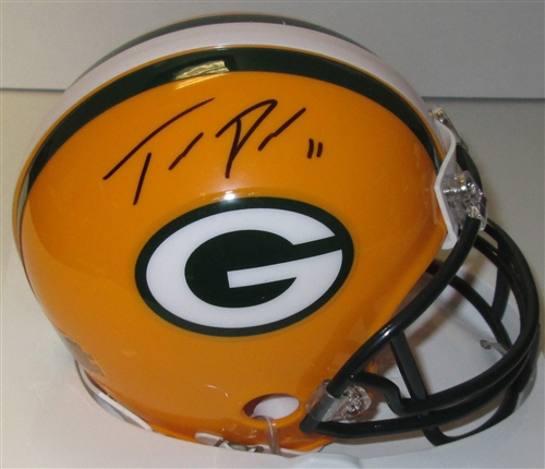 TREVOR DAVIS SIGNED PACKERS MINI HELMET