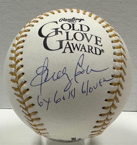 BUDDY BELL SIGNED OFFICIAL MLB GOLD GLOVE LOGO BASEBALL