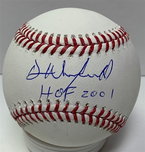 DAVE WINFIELD SIGNED OFFICIAL MLB BASEBALL W/ HOF 2001 - JSA