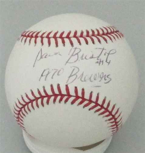 DAVE BRISTOL SIGNED OFFICIAL BASEBALL W/ 1970 BREWERS