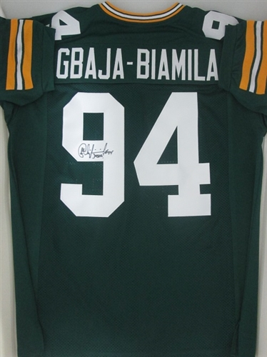 KABEER GBAJA-BIAMILA SIGNED CUSTOM PACKERS JERSEY