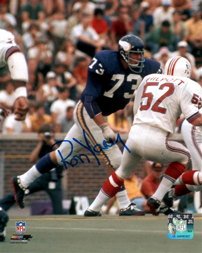 RON YARY SIGNED 8X10 VIKINGS PHOTO #3