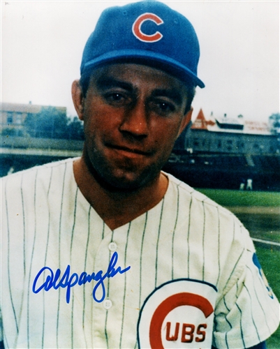 AL SPANGLER SIGNED 8X10 CHICAGO CUBS PHOTO #2