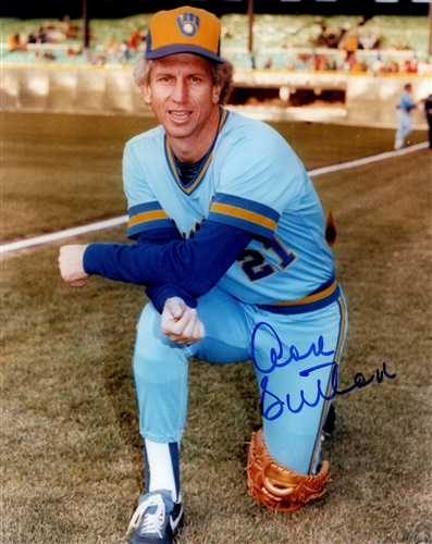 DON SUTTON SIGNED 8X10 BREWERS PHOTO #1