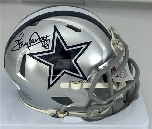 TONY DORSETT SIGNED COWBOYS SPEED MINI HELMET - JSA