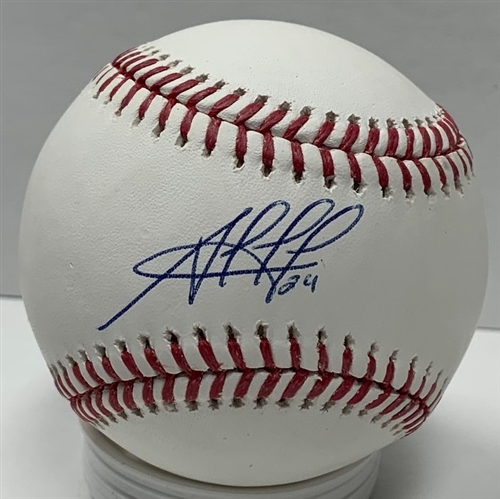 JESUS AGUILAR SIGNED OFFICIAL MLB BASEBALL - JSA