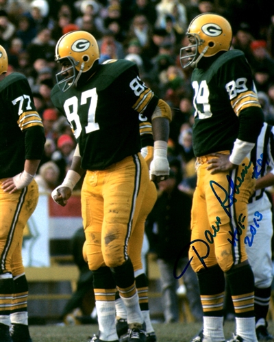 DAVE ROBINSON SIGNED 8X10 PACKERS PHOTO #9 W/ HOF