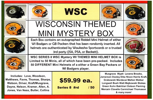 WSC MYSTERY MINI HELMET BOX - WISCONSIN EDITION SERIES 8