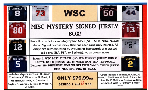 WSC MYSTERY SIGNED JERSEY BOX - MISC THEMED - SERIES 2