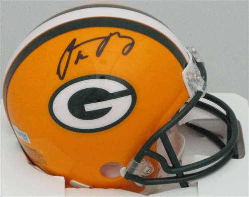 AARON RODGERS SIGNED PACKERS MINI HELMET - FAN