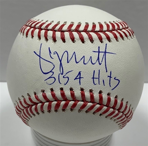 GEORGE BRETT SIGNED OFFICIAL MLB BASEBALL W/ 3154 HITS - ROYALS - BAS