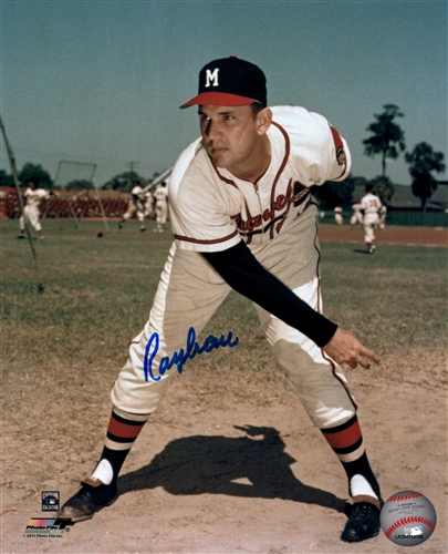RAY CRONE SIGNED MILW. BRAVES 8X10 PHOTO #1