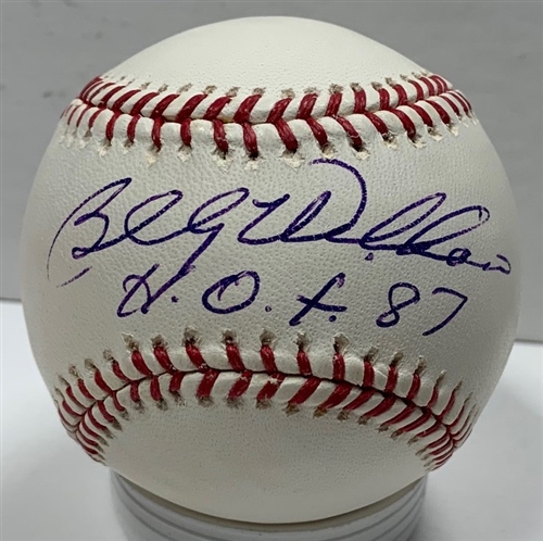 BILLY WILLIAMS SIGNED OFFICIAL MLB BASEBALL W/ HOF - CUBS - JSA