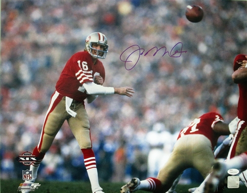 JOE MONTANA SIGNED 16X20 49ERS PHOTO #1 - JSA