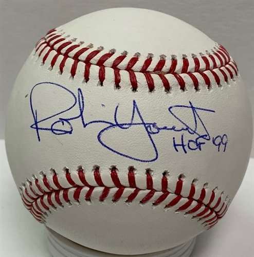 ROBIN YOUNT SIGNED OFFICIAL MLB BASEBALL W/ HOF '99 - BREWERS - JSA