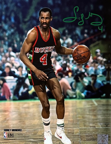 SIDNEY MONCRIEF SIGNED 8X10 BUCKS PHOTO #4