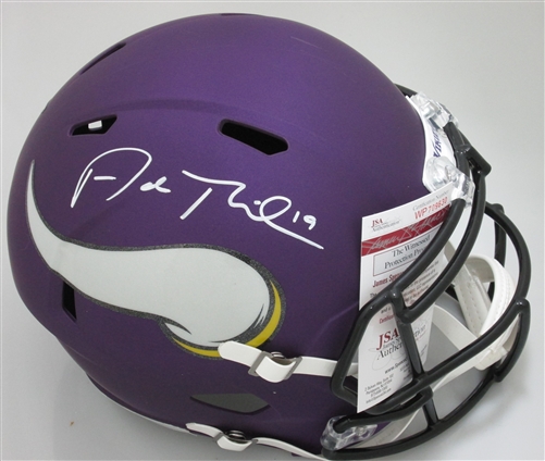 ADAM THIELEN SIGNED VIKINGS FULL SIZE REPLICA SPEED HELMET - JSA