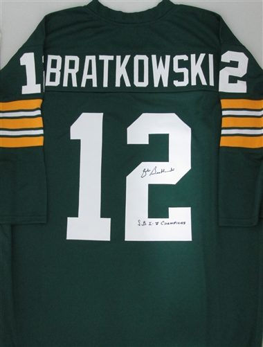 ZEKE BRATKOWSKI SIGNED CUSTOM PACKERS JERSEY W/ SB I & II